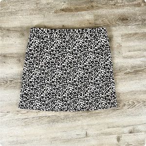 LOFT Cheetah Print Skirt Tan & Black Size 12